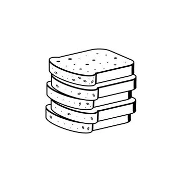 Chopped loaf icon. Element of bakery icon. Premium quality graphic design. Signs Illustrazione stock