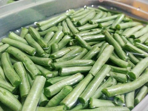 Chopped long beans Stock Photos