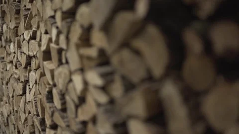 Chopped lumber, beautifull pattern Stock Footage 78164537