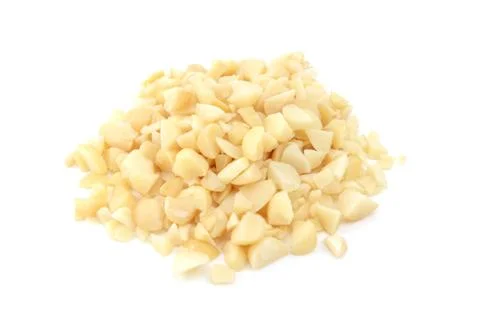Chopped macadamia nuts Stock Photos