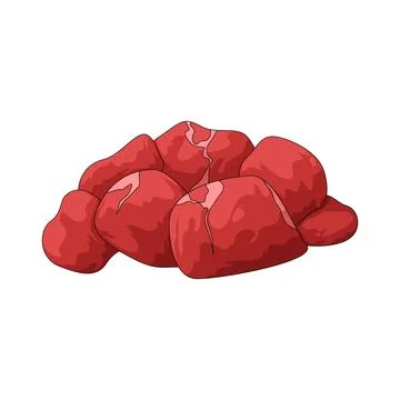 Chopped meat illustration Stock Illustration