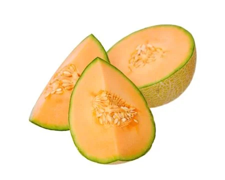 Chopped melon Stock Photos