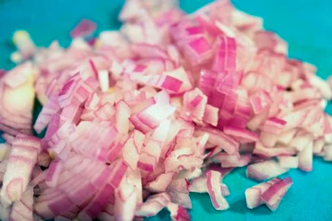 Chopped onions Stock Photos
