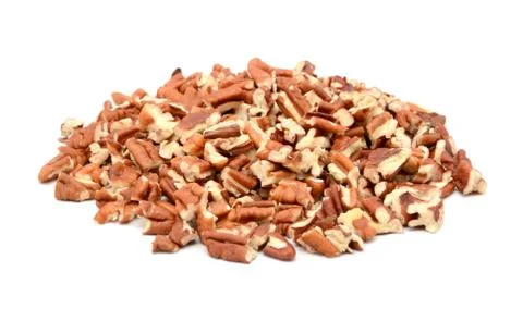 Chopped pecan nuts Stock Photos