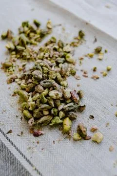 Chopped pistachio nuts Fotos de archivo