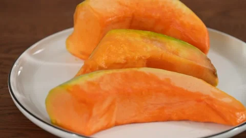 Chopped pumpkins camera pan Stock Footage 183494766