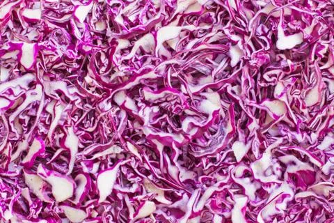 Chopped purple cabbage. Vegetable. Cabbage Background Stock Photos