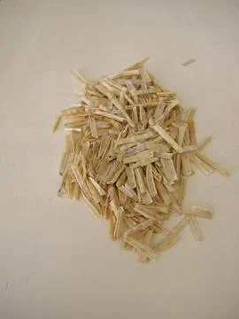 Chopped rape straw Foto stock