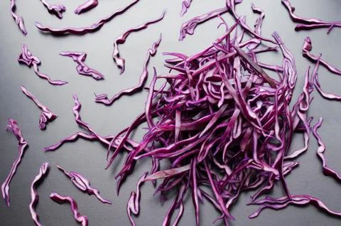 Chopped red cabbage background Stock Photos
