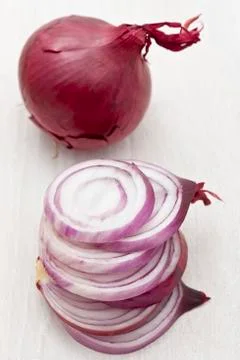 Chopped red onion 写真素材