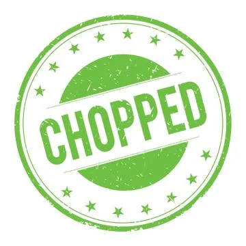 CHOPPED stamp sign Stock Illustration