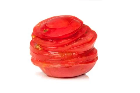 Chopped tomatoes Stock Photos