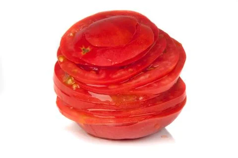 Chopped tomatoes Stock Photos