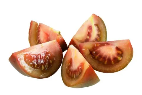 Chopped tomatoes Stock Photos