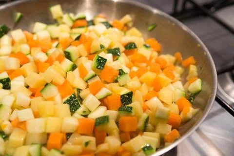 Chopped vegetables 스톡 사진