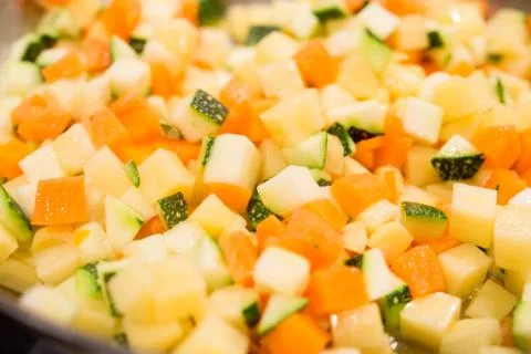 Chopped vegetables Foto stock
