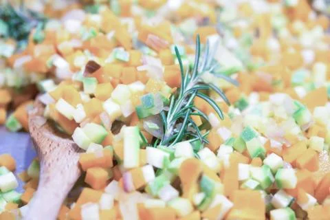 Chopped vegetables Stock Photos