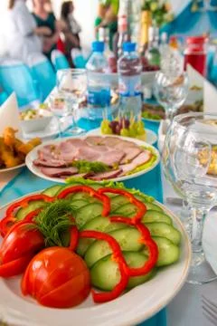 Chopped vegetables Stock Photos