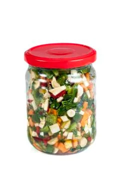 Chopped vegetables Foto stock