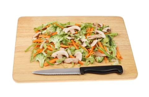 Chopped vegetables Stock Photos