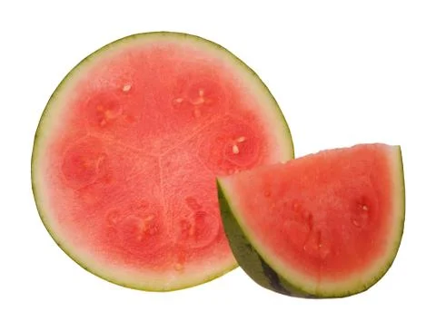 Chopped  watermelon Stock Photos