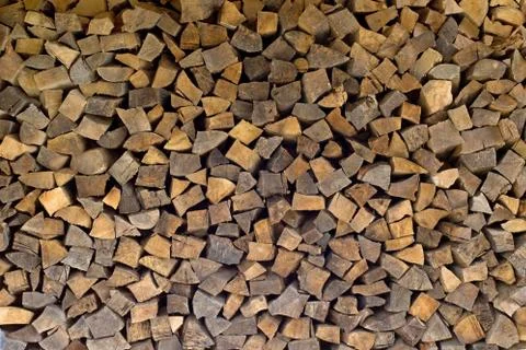 Chopped wood Stock Photos