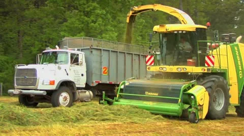 Chopper and Truck Stock Footage