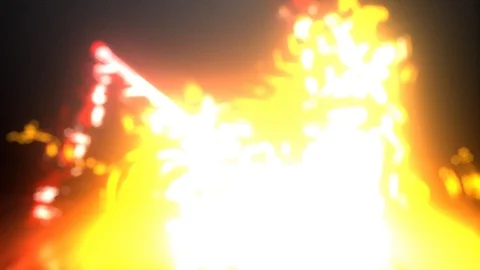 Chopper with flames and customize video animation Stockbeeldmateriaal 120755318