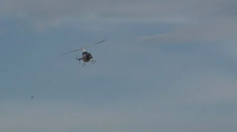 Chopper Flying Overhead Stock Footage 36280392