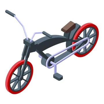 Chopper icon isometric vector. Biker ride Stock Illustration