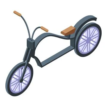 Chopper icon isometric vector. Biker ride Stock Illustration
