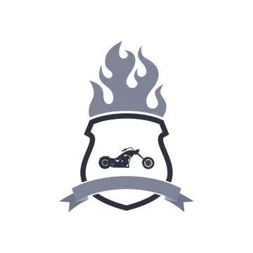 Chopper motorcycle Ilustração Stock