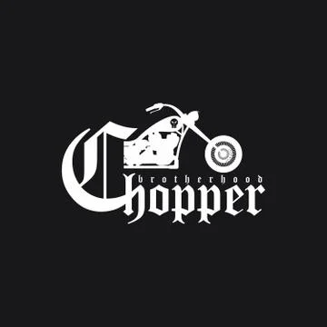 Chopper motorcycle Stock Illustration