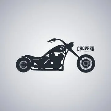 Chopper motorcycle Stock Illustration