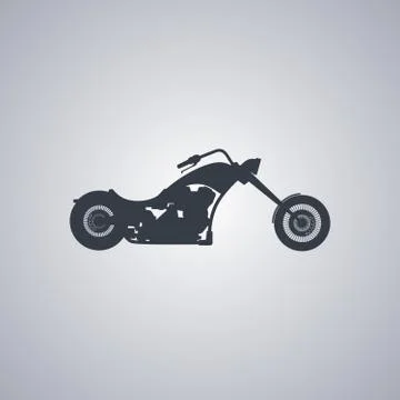 Chopper motorcycle Stock Illustration