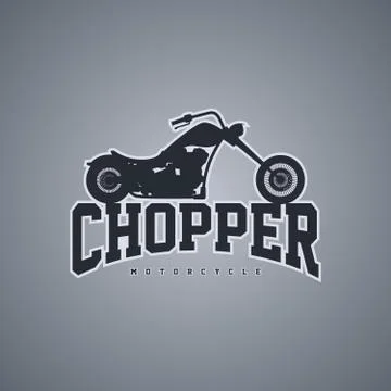 Chopper motorcycle Illustrazione stock