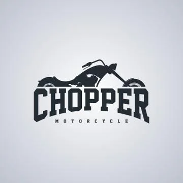 Chopper motorcycle Stock Illustration