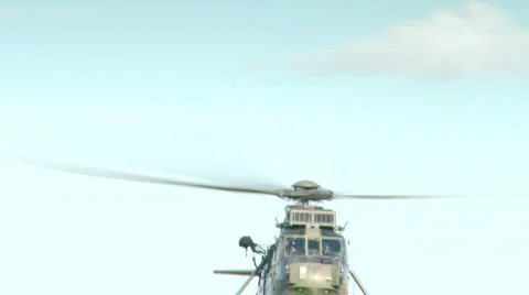 Chopper pan down 001-JPEG 100 NTSC Stockbeeldmateriaal 773664