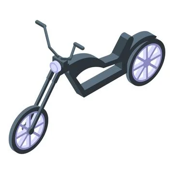 Chopper ride icon isometric vector. Biker travel Stock Illustration