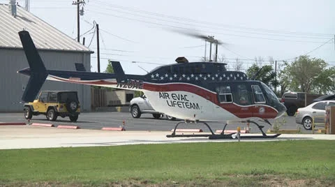 Chopper takes off Video stock 26313274