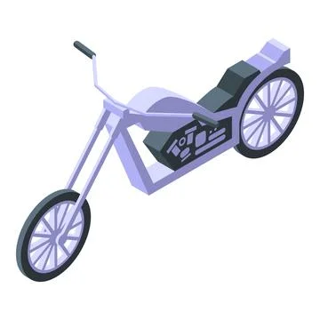 Chopper vehicle icon isometric vector. Bike ride Stock Illustration
