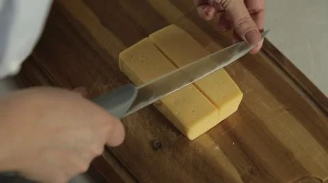 Chopping Cheese Video stock 50947304