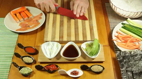 Chopping chilli pepper  库存影片 22668964