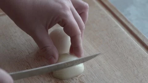 Chopping Eggs for Culinary Perfection A Guide to Creating Delicious Culinary Stock Footage 302717744