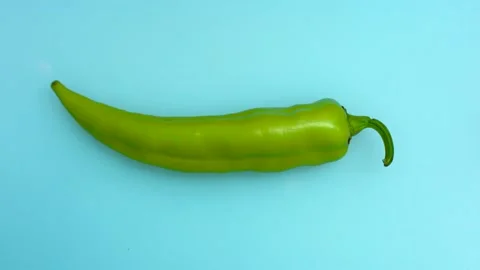 Chopping green pepper Stock Footage 134469800