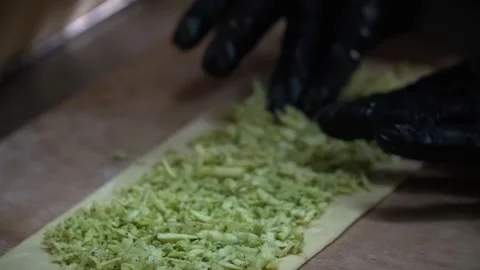 Chopping Green Vegetables Stock Footage 319951027