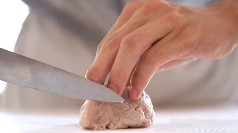Chopping meat Stock Footage 73899746