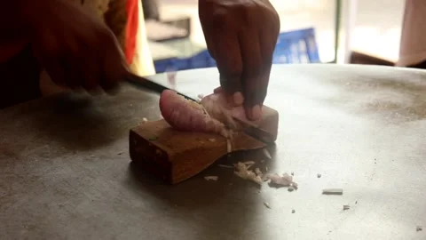 Chopping onion Stock Footage 133102791