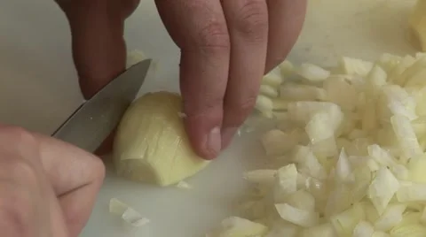Chopping onions Stock-Footage 923231