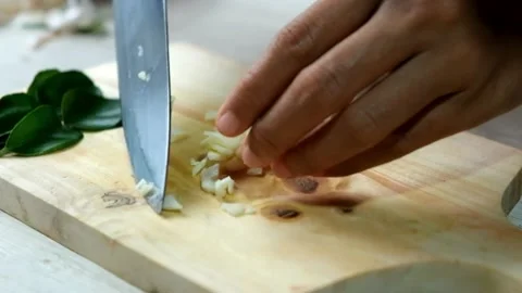 Chopping onions  Stock Footage 231837389